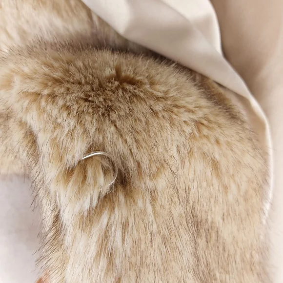 Sanctuary Designed in Las Vegas Womens S Natural Faux Fur Fully Lined Cozy Vest - Picture 10 of 12